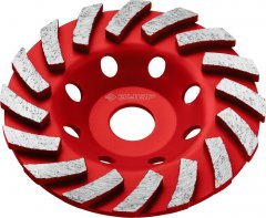 Чашка алмазная шлифовальная ЗУБР Турбо 125 мм 33378-125