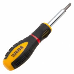 Отвертка комбинированная, SL3/16"-PH1, SL1/4"-PH2, 3-х компонентная рукоятка Denzel 7713381