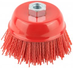Корщетка-чашка нейлоновая, гайка М14, 100 мм FIT 38798