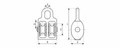 Блок двойной с пластиковым роликом (8х30 мм; ТФ6) ЗУБР 4-304596-30