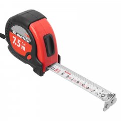 Рулетка Status Magnet fixation,7,5 м х 25 мм,обрезиненный корпус,зацеп с магнитом Matrix 31031