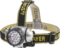 Налобный светодиодный фонарь 19LED, 4 режима, 3ААА STAYER STANDARD 56570