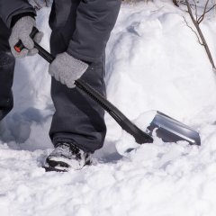 Лопата универсальная алюминиевая, 205 х 260 х 700 мм, пластиковый черенок, Stels 61585