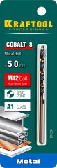 Сверло по металлу KRAFTOOL COBALT HSS-Co 8% сталь М42 (5х86 мм) 29656-5