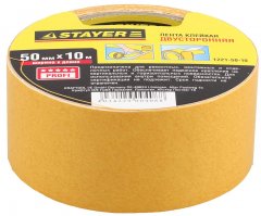 Лента клеящая двухсторонняя "PROFI" (50 мм; 10 м) STAYER 1221-50-10