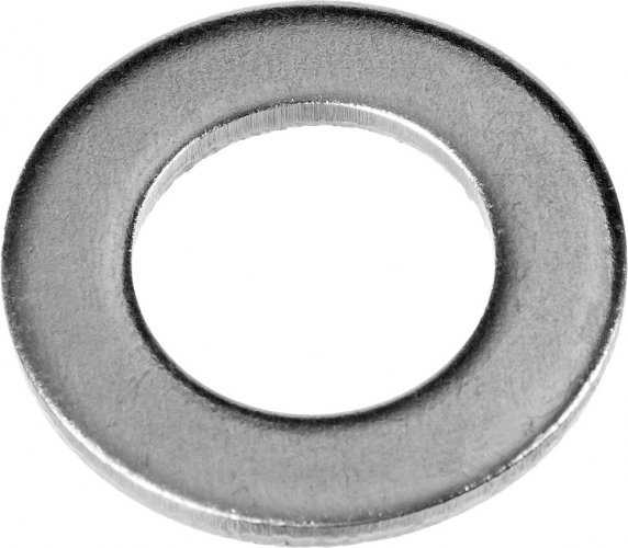 Шайба ЗУБР DIN 125A, оцинкованная, 14 мм, ТФ6, 6 шт 4-303806-14