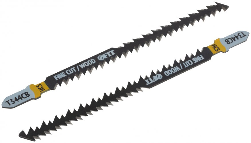 Полотна по дереву двусторонние, HCS, шлифованные под свободным углом зубья, 116/90 мм (T344CB), 2 шт. FIT 40906
