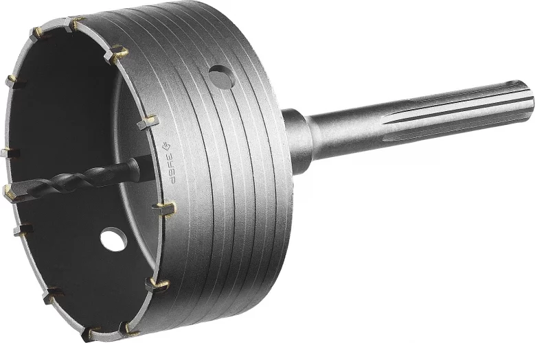 Коронка с державкой по бетону Профессионал 125 мм, SDS-Max ЗУБР 2918-125