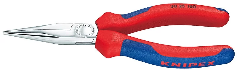 Длинногубцы хромированные 190 мм, KNIPEX, ( KN-3025190 )