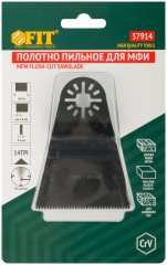 Полотно пильное шлифованное ступенчатое, CrV сталь, 68х0,6 мм FIT 37914
