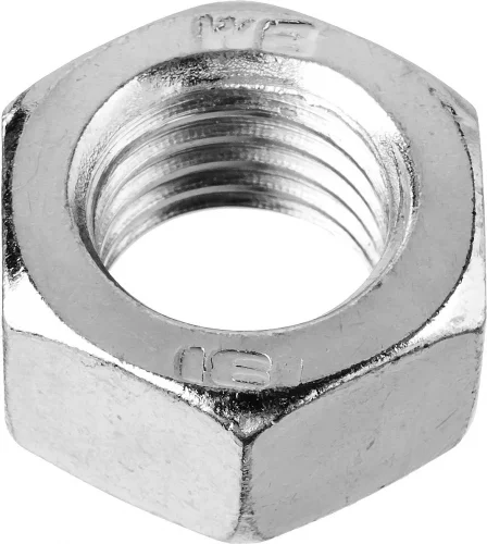 Гайка ЗУБР ГОСТ 5927-70, M14, 2 шт, кл. пр. 6, оцинкованная, 303556-14