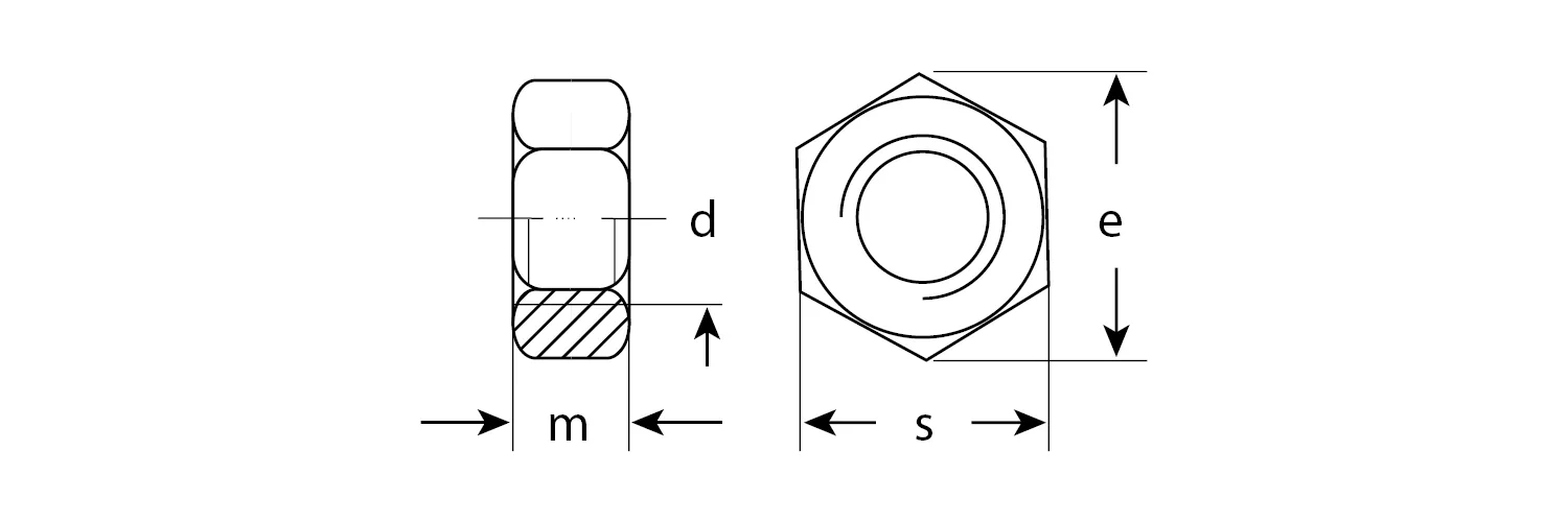 Гайка ЗУБР ГОСТ 5927-70, M14, 2 шт, кл. пр. 6, оцинкованная, 303556-14