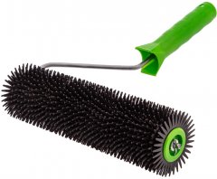 Валик игольчатый для наливных полов с ручкой, острая игла, 240 мм Сибртех 81110