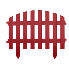 Забор декоративный "Винтаж", 28 х 300 см, терракот, Россия, Palisad 65015