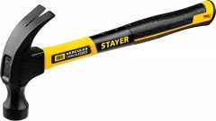 Молоток-гвоздодер STAYER "Fiberglass", 680г, Professional 2026_z02