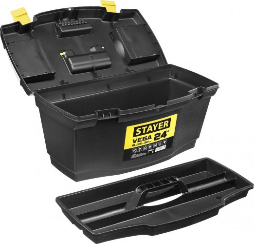 Ящик для инструмента STAYER VEGA-24 пластиковый 38105-21_z03