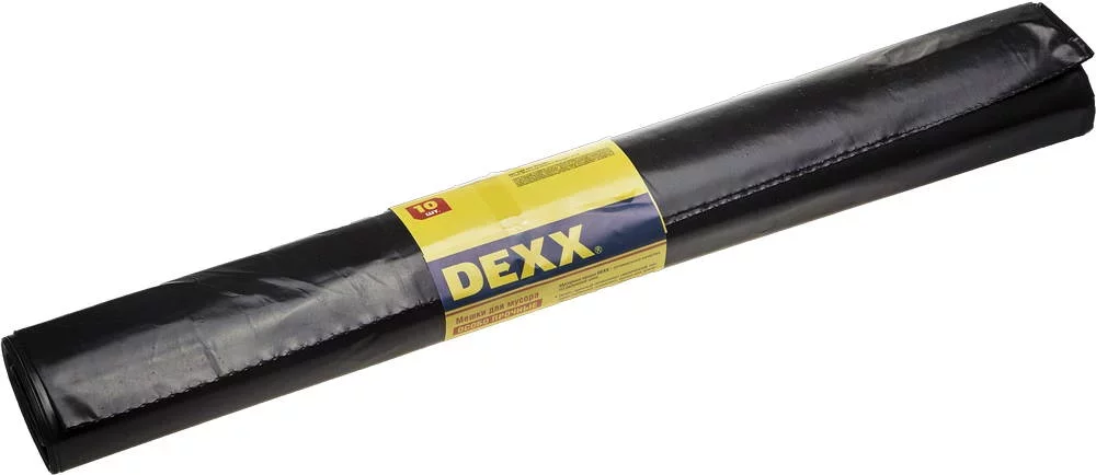 Мешки для мусора, особопрочные, черные, 180л, 10шт DEXX 39151-180
