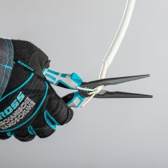 Длинногубцы прямые 205 мм, трехкомпонентные рукоятки Gross 17171