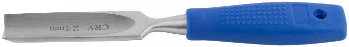 Стамеска CrV полукруглая с пластиковой ручкой 24 мм FIT 43147