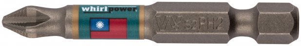 Биты PH2 50 мм сталь S2, с насечкой, 10 шт. WHIRLPOWER 57577
