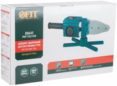 Аппарат сварочный для пластиковых труб 750/1500 Вт; 50-300 °C; диаметры труб 20-63 мм; металл. кейс FIT 80645