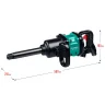 Ударный пневматический гайковерт KRAFTOOL PW-3400 1", 3400 Нм 64200
