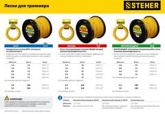 Леска для триммера STEHER Круг 2.4 мм, 240 м 75005-2.4