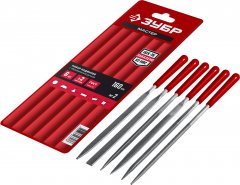 Набор надфилей ЗУБР 6 шт. 160 мм, в чехле, с ручками 16016-H6