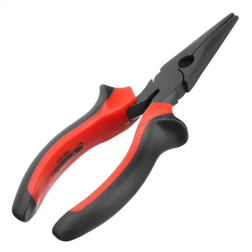 Длинногубцы прямые Black Nickel, 160 мм, двухкомпонентные рукоятки Matrix 17158