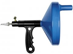 Трос для прочистки труб, L-3,3 м, D 6 мм, пластмассовый корпус Сибртех 92464