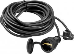 Удлинитель-шнур ЗУБР "КГ 325-Ш", 10 м, 4000 Вт, 1 гнездо, IP44, КГ 3х2,5 мм2, 55017-10
