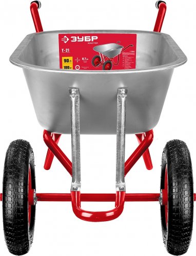 Садово-строительная двухколесная тачка ЗУБР Т-21 180 кг 39952