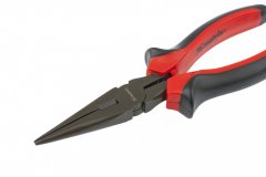 Длинногубцы прямые Black Nickel, 180 мм, двухкомпонентные рукоятки Matrix 17160