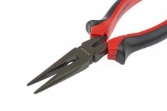 Длинногубцы прямые Black Nickel, 180 мм, двухкомпонентные рукоятки Matrix 17160