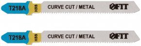 Полотна по металлу, HSS, фрезерованные, волнистые зубья, 76/51/1,1 мм (T218A), 2 шт. FIT 40910
