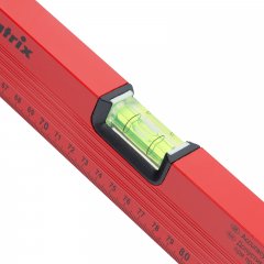 Уровень алюминиевый, 1500 мм, 3 глазка, красный, линейка Matrix 33235