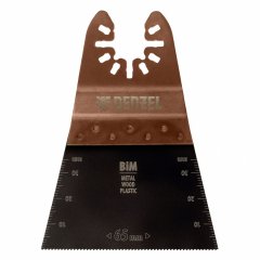 Насадка для МФИ режущая прямая, BiM, по металлу и дереву, 65 x 1.2 мм, мелкий зуб Denzel 782303