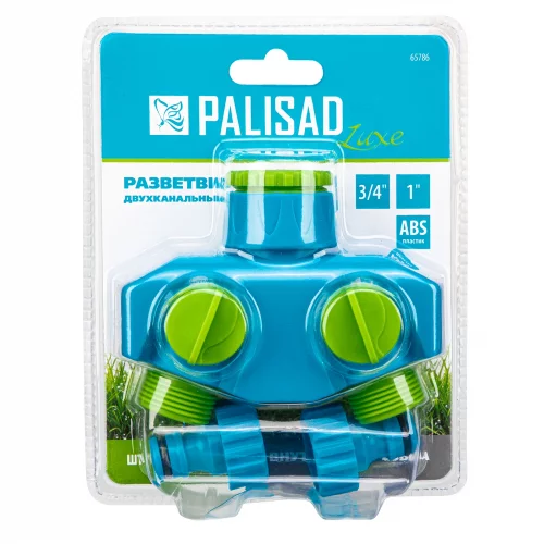 Разветвитель двухканальный, пластиковый Luxe PALISAD 65786