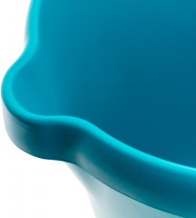 Ведро пластмассовое круглое 12 л, бирюзовое, Home Palisad 929575