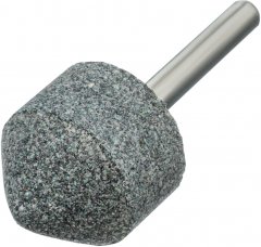 Шарошка абразивная, конус, для дрели, 25 x 25 мм, хвостовик d6 мм, 63С Denzel 76021