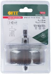 Пилы круговые 60-95 мм набор 5 шт. в блистере FIT 36752