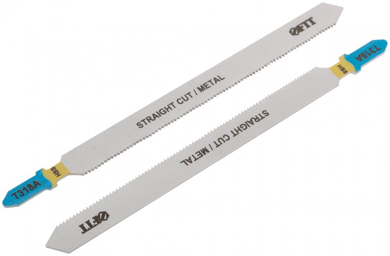 Полотна по металлу, HSS, фрезерованные, волнистые зубья, 132/106/1,2 мм (T318A), 2 шт. FIT 40911