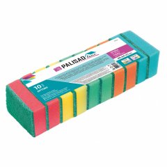Губки для посуды Optima, 90 x 64 x 25 мм, 10 шт., Home Palisad 923525