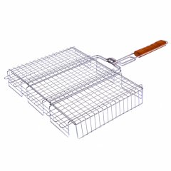 Решетка гриль 315 х 410 х 70 мм, объемная, хромированная Camping Palisad 69562