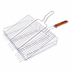 Решетка гриль 315 х 410 х 70 мм, объемная, хромированная Camping Palisad 69562