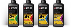 Масло минеральное 2T-M для 2-тактных двигателей, 1 л STEHER 76001-1
