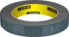 Клейкая монтажная лента STAYER "Profi" на вспененной основе черная 19 мм х 5 м 12233-19-05