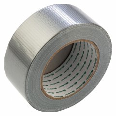 Лента клейкая армированная, 48 мм х 40 м, серебро Сибртех 888165