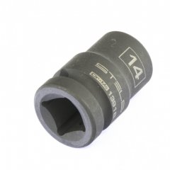 Головка ударная шестигранная, 14 мм, 1/2, CrMo Stels 13918