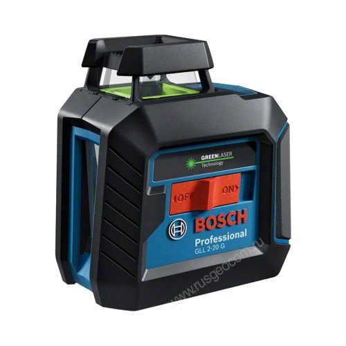 Лазерный уровень Bosch GLL 2-20 G с калибровкой + LB 10 + DK 10 с зеленым лучом